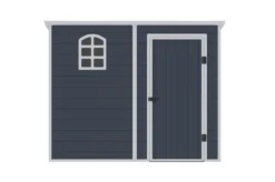 OUTTECH Gerätehaus, Anthrazit, Polypropylen, 247 X 143 X 194 Cm, Inkl. Fenster Und Lüftungsgitter -Deko Garten Verkauf 24402 6.jpg