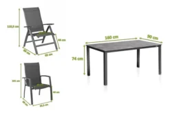 KETTLER Cubic/Legato Esstischgarnitur, Anthrazit, Alu/Kettalit/Textilene, 160x90 Cm, 4 Stapel/ 2 Multipos -Deko Garten Verkauf 28784 5.jpg