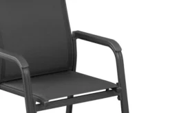 KETTLER Cubic/Basic Plus Esstischgarnitur, Anthrazit, Alu/HPL/Textilene, 140/210x70 Cm, 6 Stapelsessel -Deko Garten Verkauf 28833 06.jpg