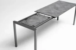 KETTLER Cubic/Basic Plus Esstischgarnitur, Anthrazit, Alu/HPL/Textilene, 140/210x70 Cm, 6 Stapelsessel -Deko Garten Verkauf 28833 09.jpg