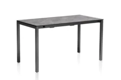 KETTLER Cubic/Basic Plus Esstischgarnitur, Anthrazit, Alu/HPL/Textilene, 140/210x70 Cm, 6 Stapelsessel -Deko Garten Verkauf 28833 10.jpg