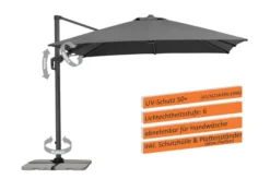 Schneider® SCHNEIDER Rhodos Twist Ampelschirm, Anthrazit, Quadratisch, 300 X 300 Cm -Deko Garten Verkauf 2 13623 2.jpg