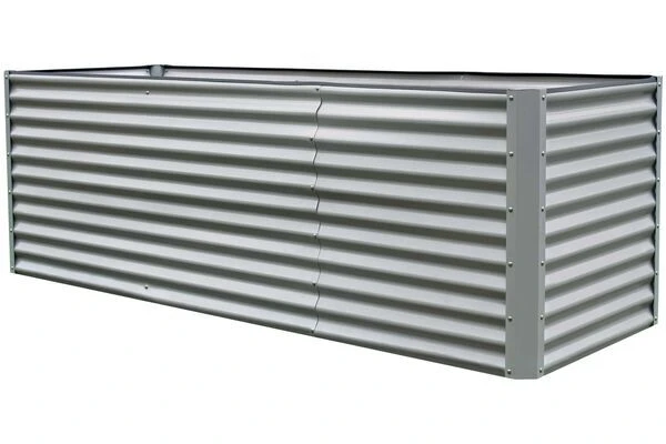 OUTFLEXX Set Hochbeet Mit Erweiterungsmodul, Silber, Zincalume, 120+80cm 2 OUTFLEXX Set Hochbeet Mit Erweiterungsmodul, Silber, Zincalume, 120+80cm – Bild 2