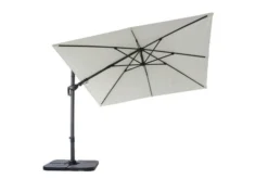 OUTFLEXX Ampelschirm, Creme, Pulverbesch. Aluminium, 300x300 Cm, Inkl. Plattenständer, Twist-Funktion 15 OUTFLEXX Ampelschirm, Creme, Pulverbesch. Aluminium, 300x300 Cm, Inkl. Plattenständer, Twist-Funktion -Deko Garten Verkauf 2 16108.jpg