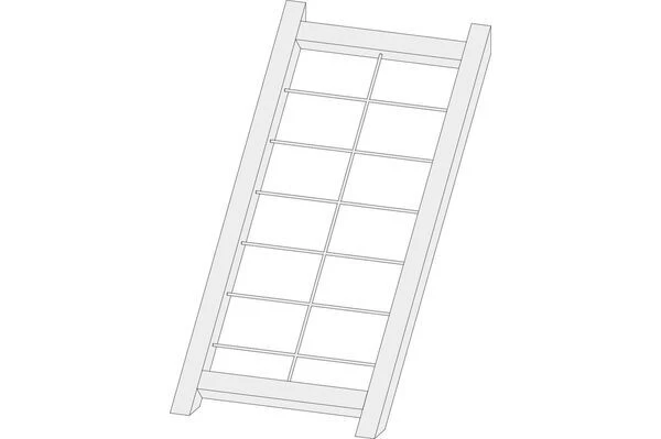 KARIBU Netzrampe, Fichtenholz, Naturbelassen 2 KARIBU Netzrampe, Fichtenholz, Naturbelassen – Bild 2