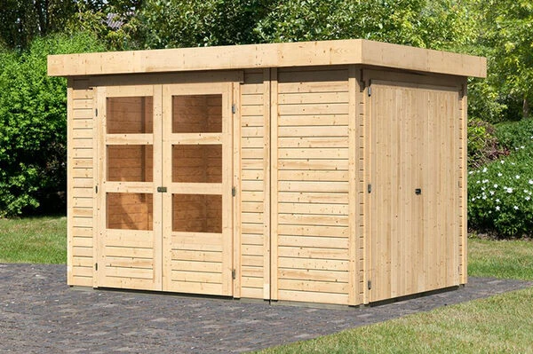 KARIBU Gartenhaus Retola 2, Fichtenholz 19 Mm, Inkl. Anbauschrank 2 KARIBU Gartenhaus Retola 2, Fichtenholz 19 Mm, Inkl. Anbauschrank – Bild 2