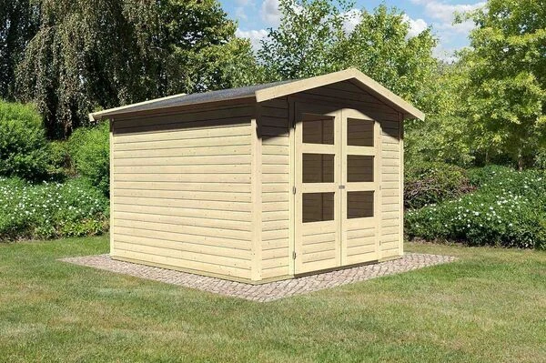 KARIBU Gartenhaus Amberg, Fichtenholz 19 Mm, Naturbelassen 2 KARIBU Gartenhaus Amberg, Fichtenholz 19 Mm, Naturbelassen – Bild 2