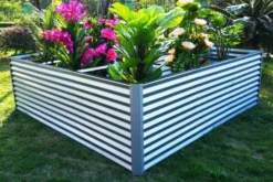 OUTFLEXX Eck-Hochbeet, Silber, Zincalume, 270x270x90x84cm 18 OUTFLEXX Eck-Hochbeet, Silber, Zincalume, 270x270x90x84cm -Deko Garten Verkauf 2 18173.jpg