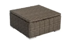 OUTFLEXX Hocker, Grau, Polyrattan, 70 X 70 X 35 Cm, Verstellbare Sitzfläche, Wasserfeste Kissenbox -Deko Garten Verkauf 2 18362 4 BOX.jpg