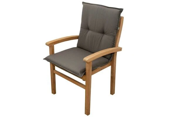 DOPPLER Stuhlauflage Niederlehner, Grau, Dralon, 100x50x7cm, Mit DuPont Teflon Markenimprägnierung 2 DOPPLER Stuhlauflage Niederlehner, Grau, Dralon, 100x50x7cm, Mit DuPont Teflon Markenimprägnierung – Bild 2