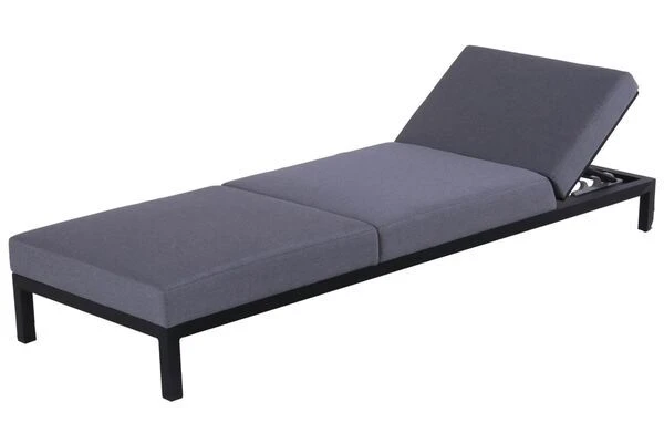 HARTMAN Adam Gartenliege, Flanelle, Alu/Sunbrella, 195x70x30cm, Rückenlehne Verstellbar, Inkl. Kopfkissen 2 HARTMAN Adam Gartenliege, Flanelle, Alu/Sunbrella, 195x70x30cm, Rückenlehne Verstellbar, Inkl. Kopfkissen – Bild 2