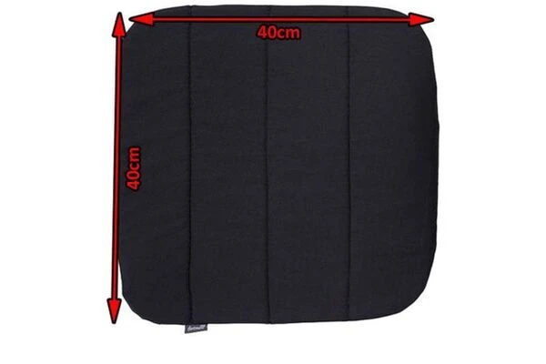 HARTMAN Delphine Sitzkissen, Dark Grey, Acryl, 40x40x3cm 2 HARTMAN Delphine Sitzkissen, Dark Grey, Acryl, 40x40x3cm – Bild 2