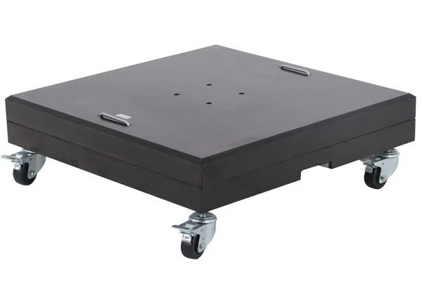 OUTFLEXX Schirmständer, Granit, 70x70x22cm, 150kg, Mit Lenkrollen Und Standfüßen 4 OUTFLEXX Schirmständer, Granit, 70x70x22cm, 150kg, Mit Lenkrollen Und Standfüßen – Bild 4