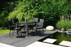 Ploß Rocking Basic Stapelstuhl, Grau/braun-meliert, Polyrattan, 56 X 64 X 92 Cm, Inkl. Polster -Deko Garten Verkauf 2 20148.jpg