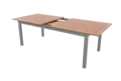 DOPPLER Expert Esstisch, Silber/Holzoptik, Aluminium, 220-280x100 Cm, Ausziehbar 7 DOPPLER Expert Esstisch, Silber/Holzoptik, Aluminium, 220-280x100 Cm, Ausziehbar -Deko Garten Verkauf 2 20900.jpg
