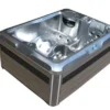 Outtech Steel Art Aurius Whirlpool, Grau/schwarz, 215x165x88 Cm / 900L, 3 Pers., LED Corner Light, LCD Balboa Anzeige, WIFI READY