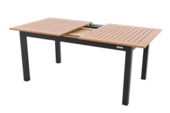 DOPPLER Expert Esstischgarnitur, Anthrazit, Alu/Textilene, 4x Multipositionssessel, 150-210x90 Cm -Deko Garten Verkauf 2 22858.jpg