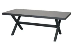 Ploß Esstisch Canberra, Anthrazit, Aluminium/Keramik Glas, 202 X 95 Cm -Deko Garten Verkauf 30370 03.jpg