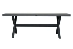 Ploß Esstisch Canberra, Anthrazit, Aluminium/Keramik Glas, 202 X 95 Cm -Deko Garten Verkauf 30370 04.jpg