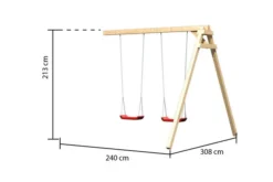 KARIBU Frieda Stelzenhaus, Naturbelassen, Nordische Fichte, 347x264x291cm, Mit Doppelschaukel 8 KARIBU Frieda Stelzenhaus, Naturbelassen, Nordische Fichte, 347x264x291cm, Mit Doppelschaukel -Deko Garten Verkauf 30413 2 04.jpg