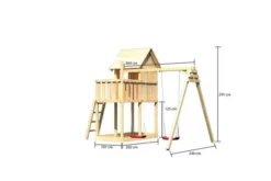 KARIBU Frieda Stelzenhaus, Naturbelassen, Nordische Fichte, 347x264x291cm, Mit Doppelschaukel 9 KARIBU Frieda Stelzenhaus, Naturbelassen, Nordische Fichte, 347x264x291cm, Mit Doppelschaukel -Deko Garten Verkauf 30413 2 05.jpg