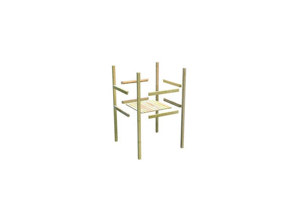 KARIBU Benjamin Stelzenhaus, Terragrau, Nordische Fichte, 198x244x309cm, Mit Rutsche Rot Und Holzrampe 4 KARIBU Benjamin Stelzenhaus, Terragrau, Nordische Fichte, 198x244x309cm, Mit Rutsche Rot Und Holzrampe – Bild 4