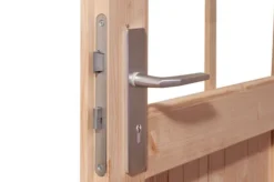 KARIBU Gartenhaus Kastorf 7, Terragrau, Fichtenholz 28mm, 702 X 244 X 222 Cm, Flachdach, Anbau 3,2m -Deko Garten Verkauf 30467 4 03.jpg