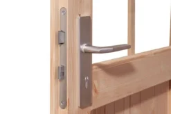 KARIBU Gartenhaus Theres 3, Naturbelassen, Fichtenholz 28mm, 270 X 244 X 242 Cm, Satteldach, Massivholzdach -Deko Garten Verkauf 30470 1 03.jpg