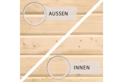 KARIBU Gartenhaus Theres 3, Naturbelassen, Fichtenholz 28mm, 528 X 240 X 242 Cm, Satteldach, Inkl. Dachausbauelement -Deko Garten Verkauf 30471 1 06.jpg