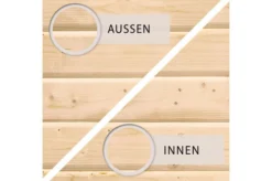 KARIBU Gartenhaus Radeburg 1, Naturbelassen, Fichtenholz 40mm, 664 X 309 X 229,5 Cm, Pultdach, Anbau 3,3m Mit Rückwand -Deko Garten Verkauf 30475 1 04.jpg