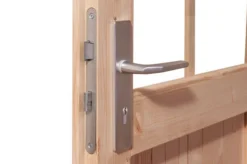 KARIBU Gartenhaus Radeburg 3, Naturbelassen, Fichtenholz 40mm, 406 X 369 X 229,5 Cm, Pultdach, Inkl. 2 Drehkippfenster -Deko Garten Verkauf 30476 3 03.jpg