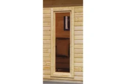 KARIBU Gartenhaus Radeburg 3, Naturbelassen, Fichtenholz 40mm, 406 X 369 X 229,5 Cm, Pultdach, Inkl. 2 Drehkippfenster -Deko Garten Verkauf 30476 3 04.jpg