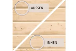 KARIBU Gartenhaus Radeburg 3, Naturbelassen, Fichtenholz 40mm, 406 X 369 X 229,5 Cm, Pultdach, Inkl. 2 Drehkippfenster -Deko Garten Verkauf 30476 3 06.jpg