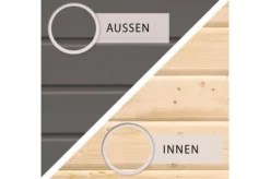 KARIBU Gartenhaus Radeburg 3, Terragrau, Fichtenholz 40mm, 724 X 369 X 229,5 Cm, Pultdach, Anbau 3,3m Mit Rückwand -Deko Garten Verkauf 30480 2 04.jpg