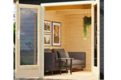 KARIBU Terrassenhaus Radeburg 5, Terragrau, Fichtenholz 38mm, 560 X 368 X 254 Cm, Flachdach 13 KARIBU Terrassenhaus Radeburg 5, Terragrau, Fichtenholz 38mm, 560 X 368 X 254 Cm, Flachdach -Deko Garten Verkauf 30482 2 03.jpg