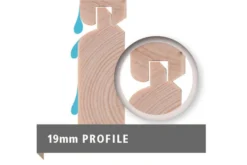 KARIBU Gartenhaus Schwandorf 3, Terragrau, Fichtenholz 19mm, 504,5 X 217 X 218 Cm, Flachdach, Anbau 2,8m Mit Rückwand -Deko Garten Verkauf 30551 2 08.jpg