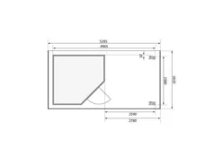 KARIBU Gartenhaus Schwandorf 5, Naturbelassen, Fichtenholz 19mm, 530 X 246 X 218 Cm, Flachdach, Anbau 2,8m Mit Rückwand 15 KARIBU Gartenhaus Schwandorf 5, Naturbelassen, Fichtenholz 19mm, 530 X 246 X 218 Cm, Flachdach, Anbau 2,8m Mit Rückwand -Deko Garten Verkauf 30551 3 06.jpg