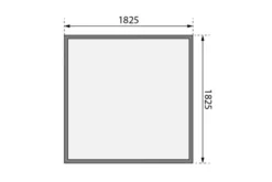 KARIBU Gartenhaus Stockach 2, Naturbelassen, Fichtenholz 19mm, 212 X 186 X 197 Cm, Pultdach, Doppelflügeltür -Deko Garten Verkauf 30554 1 06.jpg