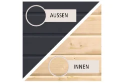 KARIBU Gartenhaus Bastrup 4, Anthrazit, Fichtenholz 28mm, 237 X 297 X 222 Cm, Pultdach, Eco Doppelflügeltür -Deko Garten Verkauf 30562 3 04.jpg