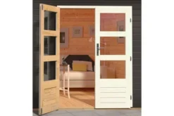 KARIBU Gartenhaus Bastrup 7, Anthrazit, Fichtenholz 28mm, 357 X 297 X 222 Cm, Pultdach, Eco Doppelflügeltür -Deko Garten Verkauf 30562 5 03.jpg