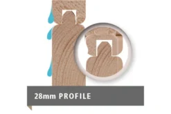 KARIBU Gartenhaus Bastrup4 , Naturbelassen, Fichtenholz 28mm, 454,5 X 297 X 222 Cm, Pultdach, Anbau 2m Mit Rückwand -Deko Garten Verkauf 30563 3 08.jpg