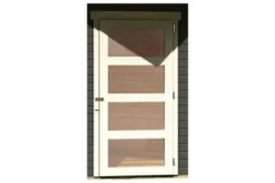 KARIBU Mittelwandhaus Mühlentrup 2, Terragrau, Fichtenholz 19mm, 428 X 272 X 212 Cm, Flachdach -Deko Garten Verkauf 30572 2 03.jpg