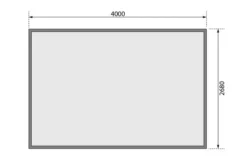 KARIBU Mittelwandhaus Mühlentrup 2, Terragrau, Fichtenholz 19mm, 428 X 272 X 212 Cm, Flachdach -Deko Garten Verkauf 30572 2 07.jpg