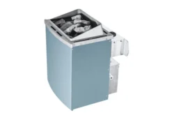 KARIBU Carin Sauna, Naturbelassen, Fichte, 210 X 165 X 202 Cm, Eckeinstieg,mit Bronzierter Tür Und Kranz SETmit Ofen 4,5 KW Integr. Str. -Deko Garten Verkauf 30929 4 04.jpg