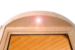 KARIBU Lavea Sauna, Naturbelassen, Fichte, 151 X 196 X 198 Cm, Eckeinstieg,mit Rundbogenelement SET Mit Ofen 4,5 KW Integr. Str. 18 KARIBU Lavea Sauna, Naturbelassen, Fichte, 151 X 196 X 198 Cm, Eckeinstieg,mit Rundbogenelement SET Mit Ofen 4,5 KW Integr. Str. -Deko Garten Verkauf 30935 1 08.jpg