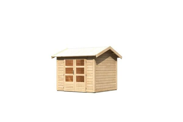 KARIBU Anton Saunahaus, Naturbelassen, Fichte, 304x304x250 Cm, Mit 9 KW Ofen Ext. Steuerung 3 KARIBU Anton Saunahaus, Naturbelassen, Fichte, 304x304x250 Cm, Mit 9 KW Ofen Ext. Steuerung – Bild 3