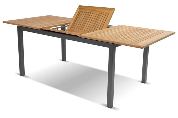 HARTMAN South Wales Ausziehtisch, Xerix/natur, Alu/FSC-Teak, 150/210x90cm, Mit Synchronauszug 6 HARTMAN South Wales Ausziehtisch, Xerix/natur, Alu/FSC-Teak, 150/210x90cm, Mit Synchronauszug – Bild 6