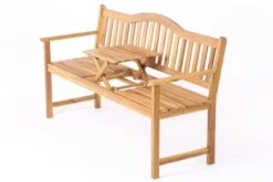 VILLANA Gartenbank, Teakoptik, Akazienholz, 152 X 59 X 86 Cm, 2-3 Personen, Klapptisch-Funktion 5 VILLANA Gartenbank, Teakoptik, Akazienholz, 152 X 59 X 86 Cm, 2-3 Personen, Klapptisch-Funktion -Deko Garten Verkauf 3 11558.jpg