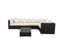 OUTFLEXX Ecklounge-Set Polyrattan, Braun, Für 5 Personen, Inkl. Kaffeetisch, Wasserfeste Kissenbox 8 OUTFLEXX Ecklounge-Set Polyrattan, Braun, Für 5 Personen, Inkl. Kaffeetisch, Wasserfeste Kissenbox -Deko Garten Verkauf 3 1304 BOX B.jpg