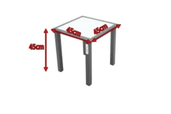 VILLANA Beistelltisch, Anthrazit/weiß, Alu/Sicherheitsglas, 45 X 45 X 45 Cm -Deko Garten Verkauf 3 13401.jpg